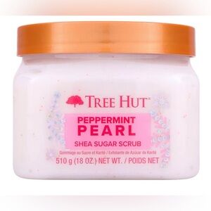 Tree Hut Peppermint Pearl Shea Sugar Scrub, Exfoliating Body Scrub, 18 fl oz NEW